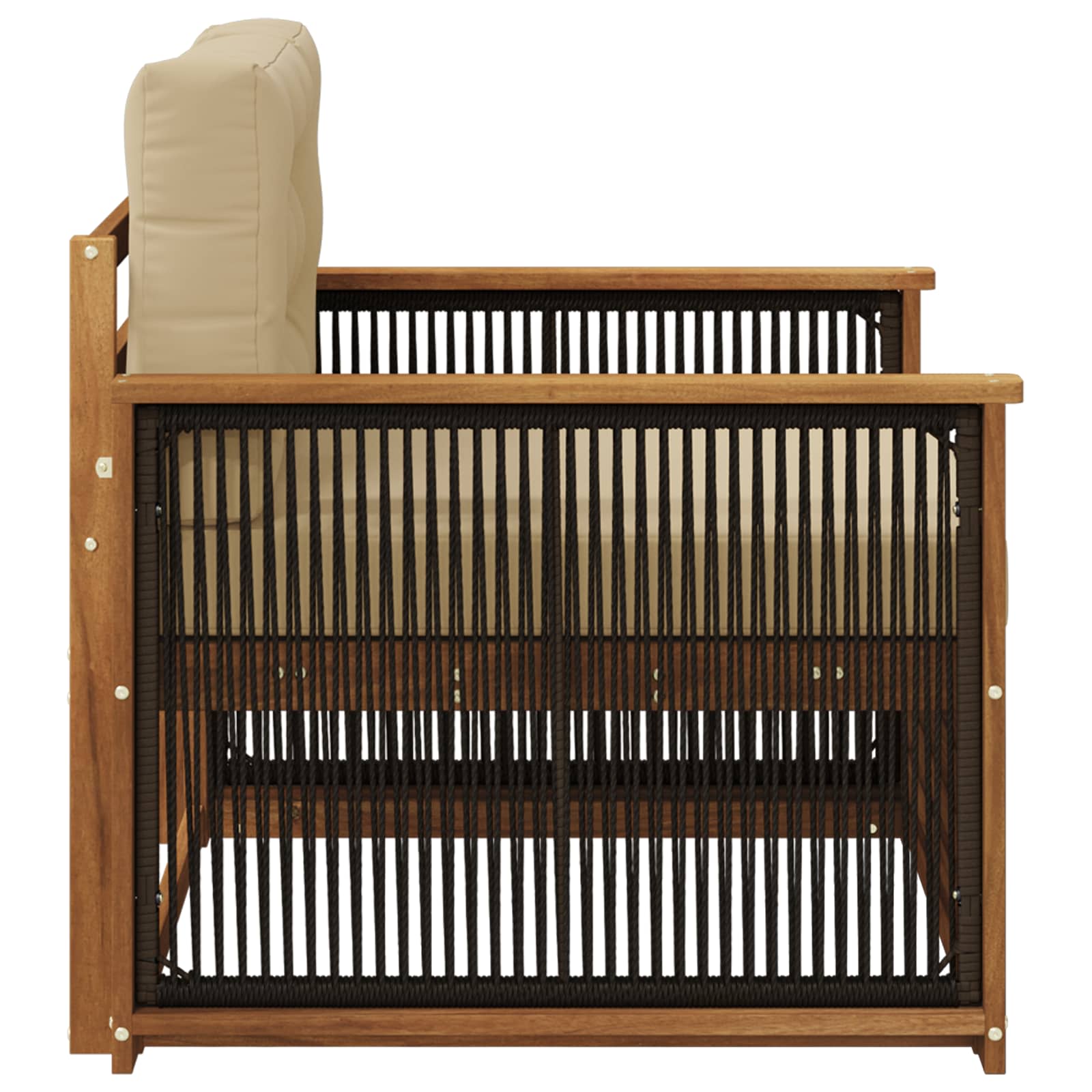 2 Stück Outdoor-Sofa Natur