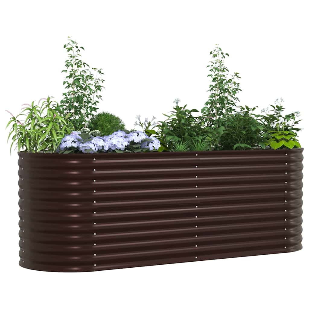 Hochbeet Grün 400 x 80 x 81 cm Stahl
