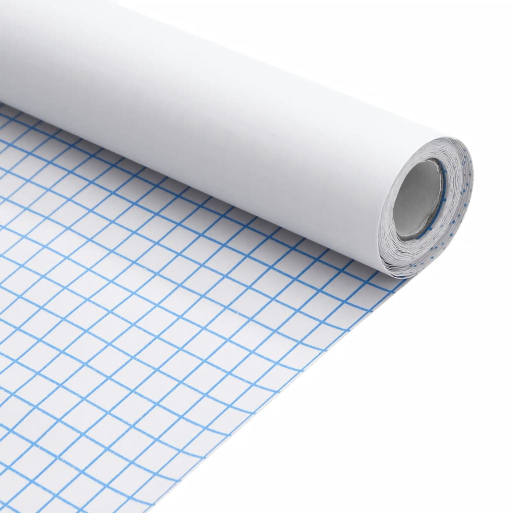 Möbelaufkleber Selbstklebend Mattweiß 90x500 cm PVC