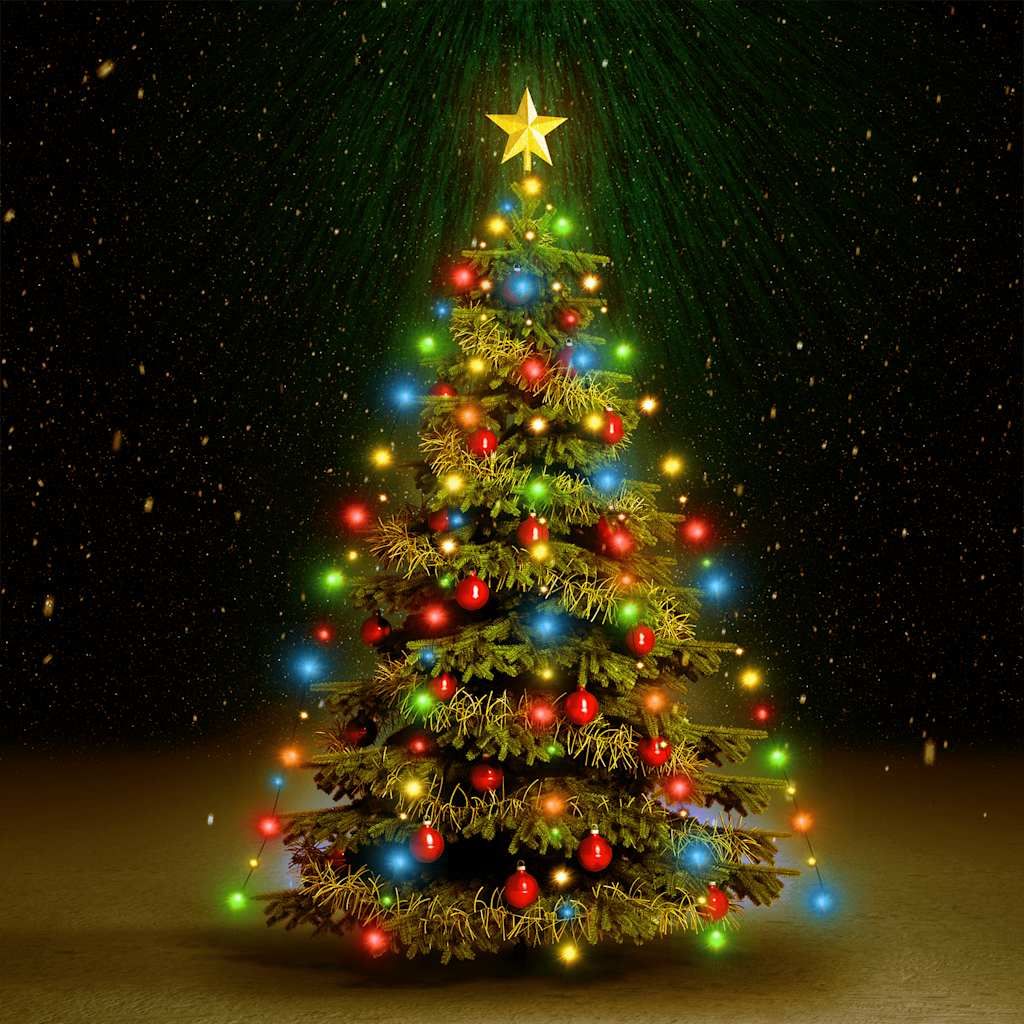 Weihnachtsbaum-Lichternetz mit 180 LEDs Kaltweiß 180 cm