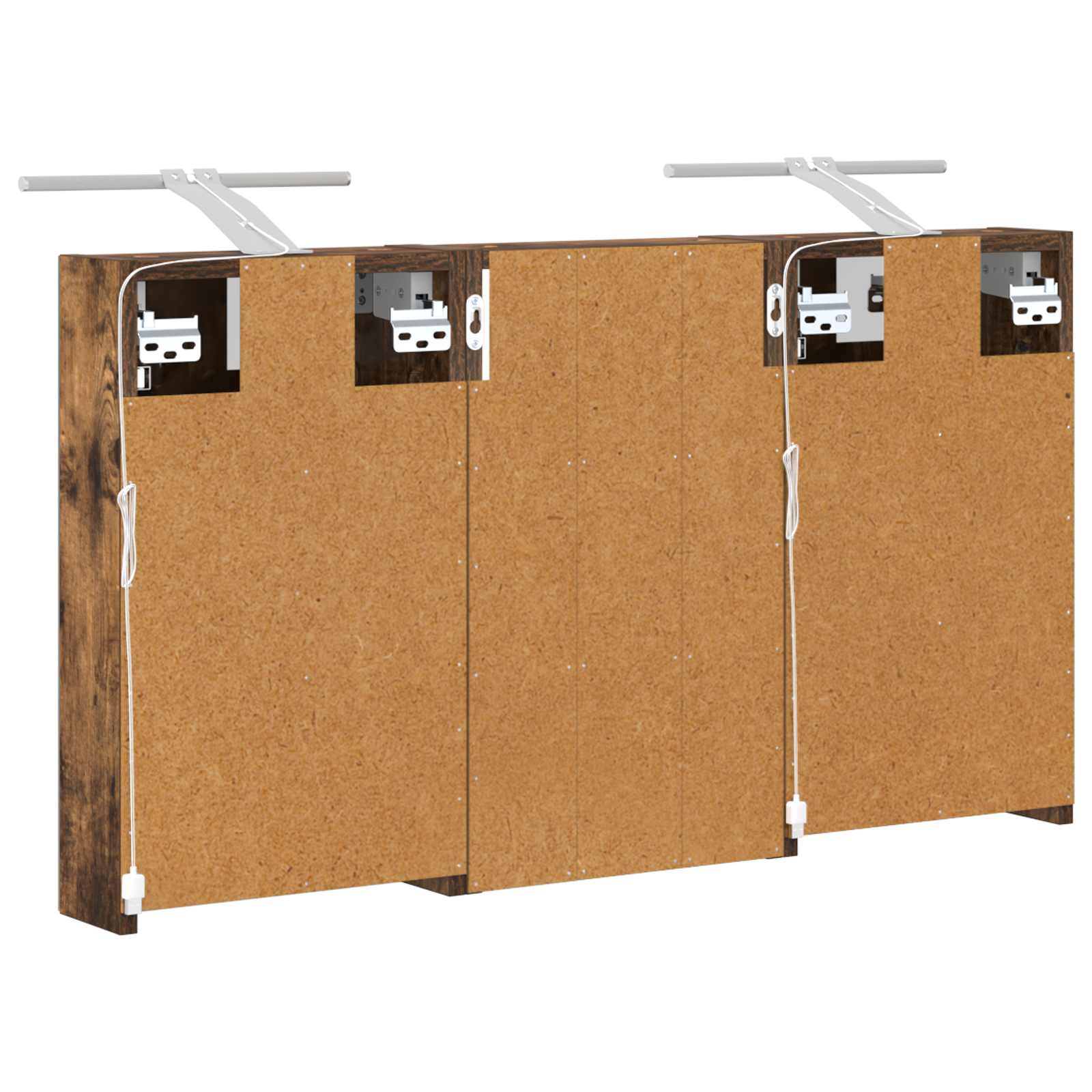 Badezimmerschrank-Set 3 pcs 80 x 10,5 x 50 cm Holzwerkstoff