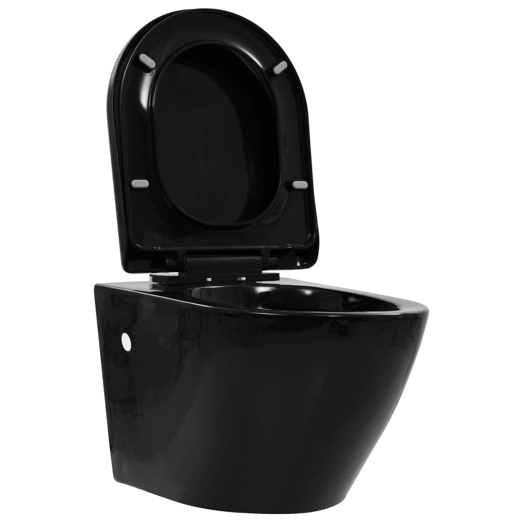 Wand-WC ohne Spülrand Keramik Weiß