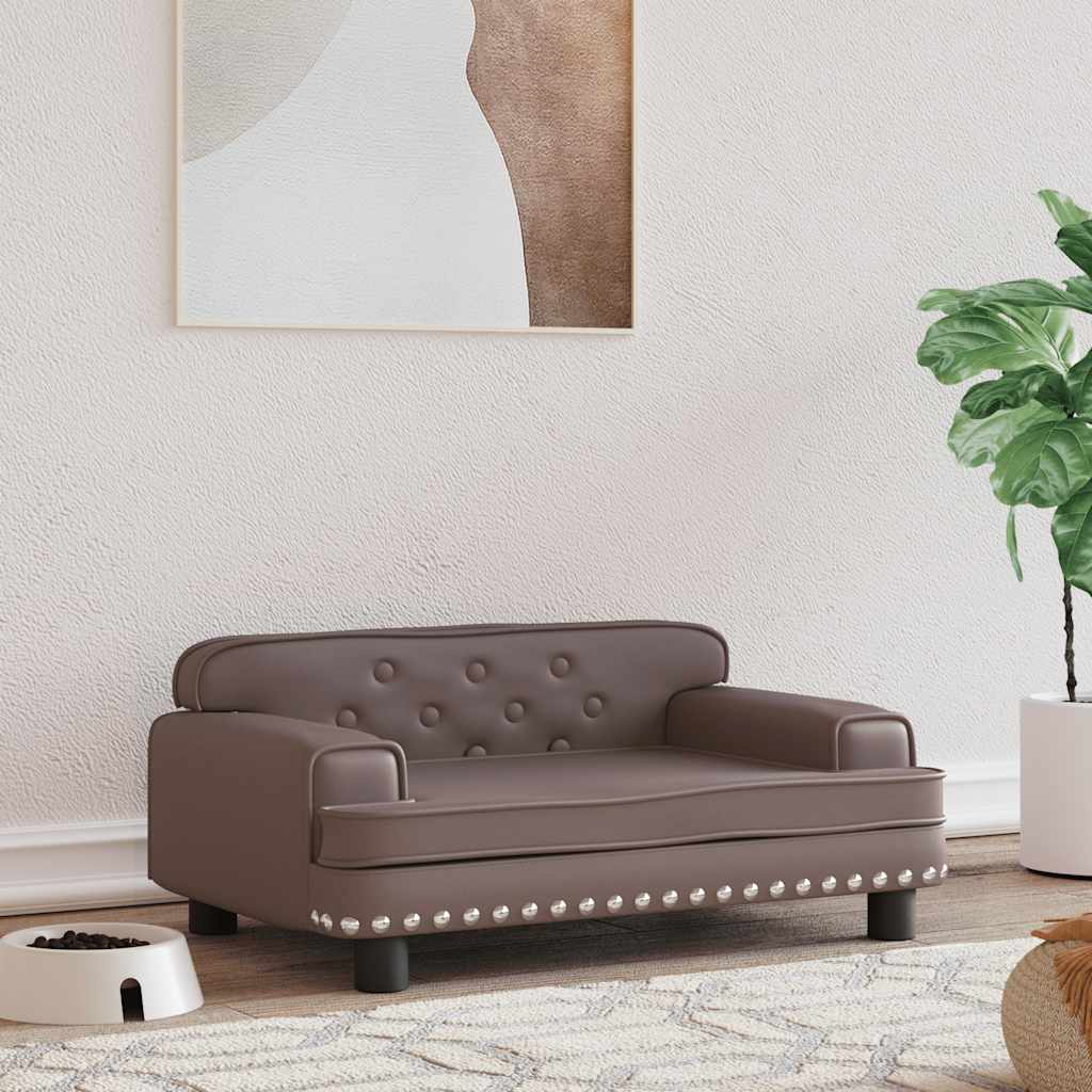 Hundebett Rosa 90x53x30 cm Samt