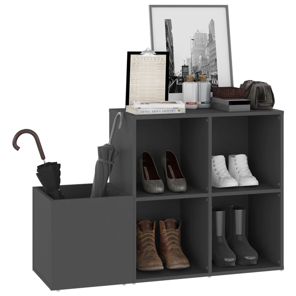 Flur-Schuhschrank Weiß 105x35,5x70 cm Holzwerkstoff