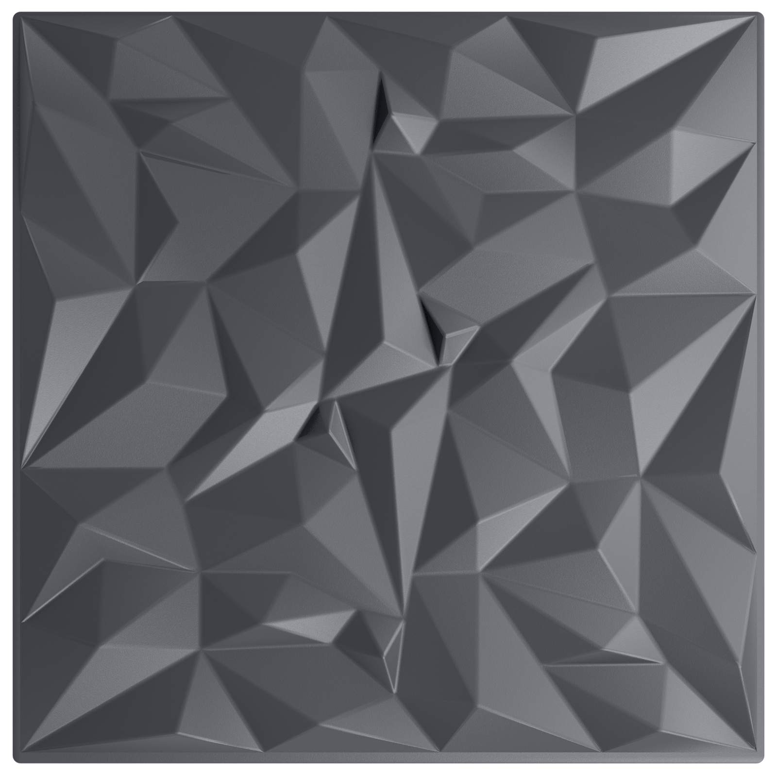 Wandpaneele 12 pcs Diamant Weiß 50 x 50 cm XPS Schaum