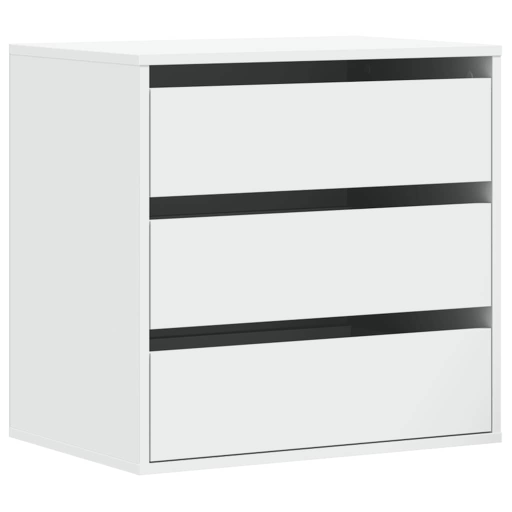 Schubladenschrank Schwarz Eichen-Optik 41 x 40 x 58 cm