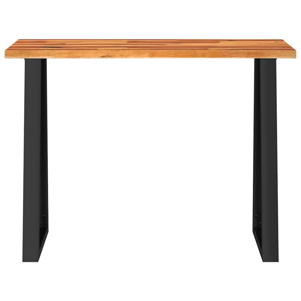 Konsolentisch Baumkante 110x35x80 cm Massivholz Akazie