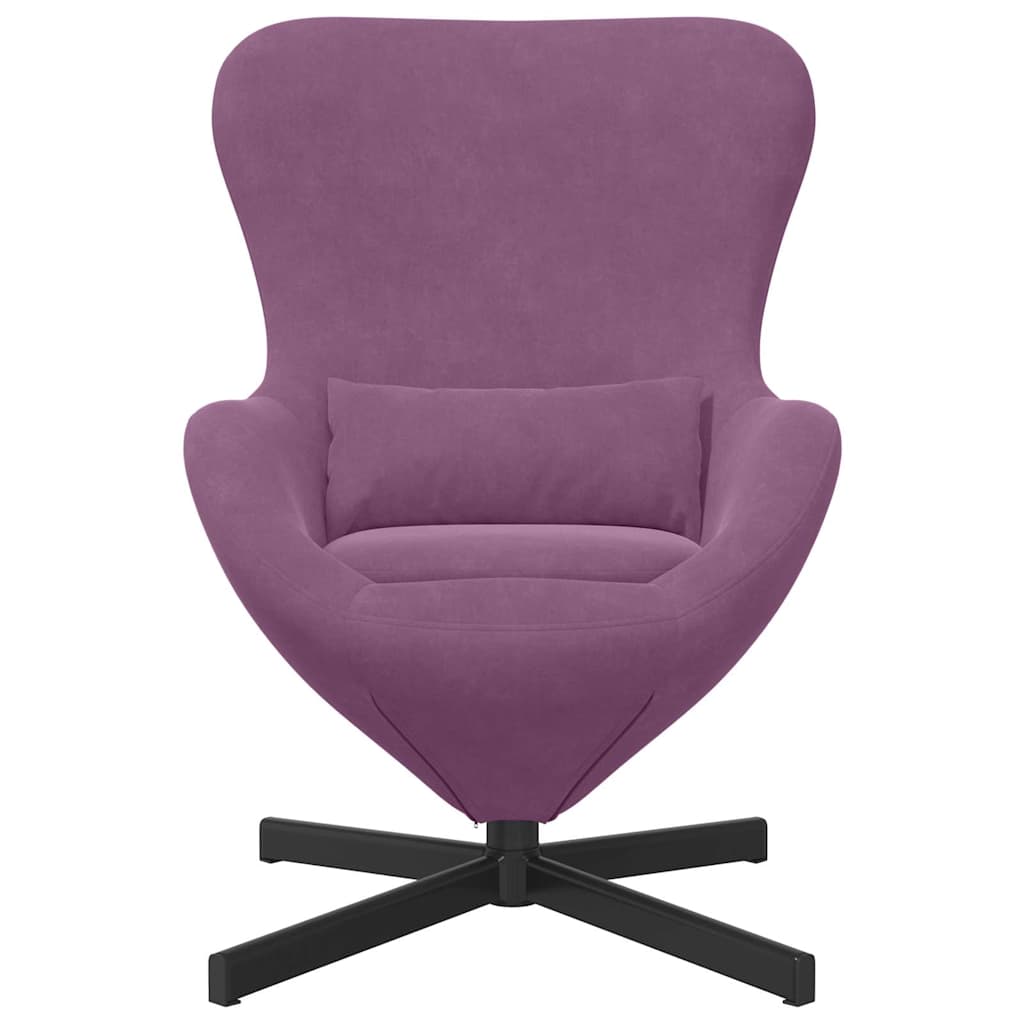 Eiersessel Blau 63 x 73 x 90 cm Samt