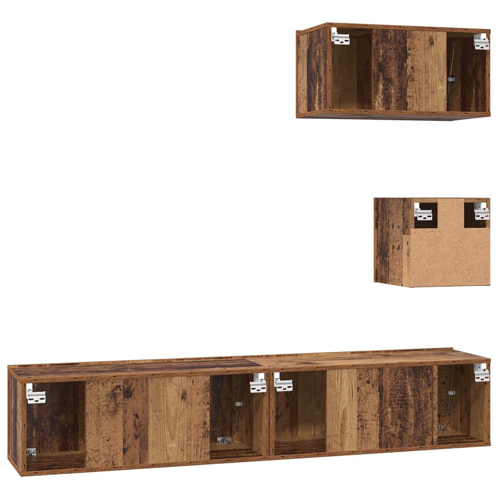 4-tlg. TV-Schrank-Set Sonoma-Eiche Holzwerkstoff