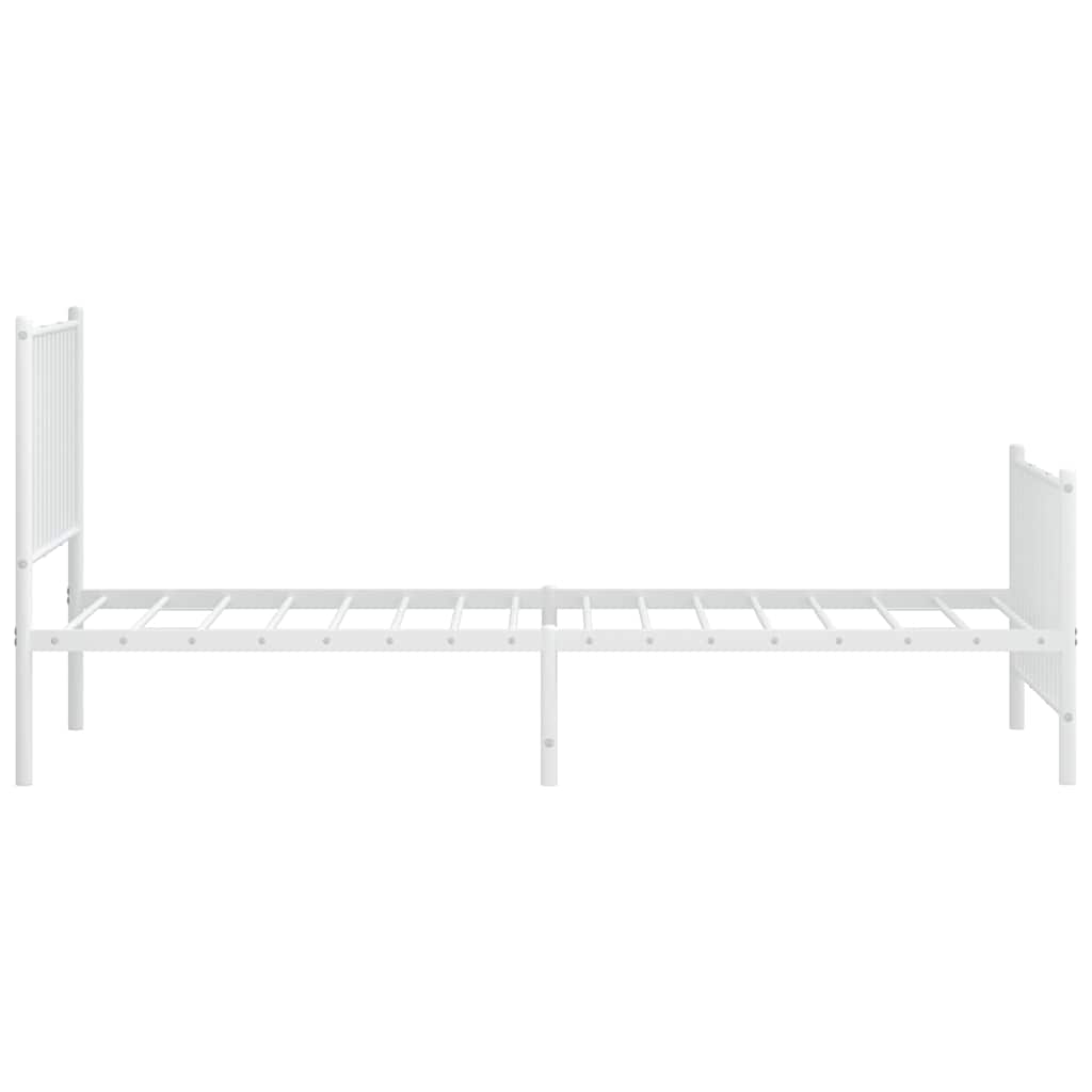 Bettgestell Metall Schwarz 75x190 cm