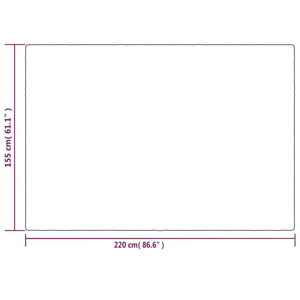 Gewichtsdecke mit Bezug Grau 122x183 cm 9 kg Stoff