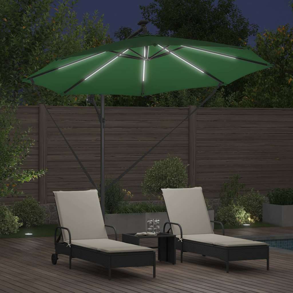 Sonnenschirm Sand 294 x 294 x 248 cm Polyester und Aluminium