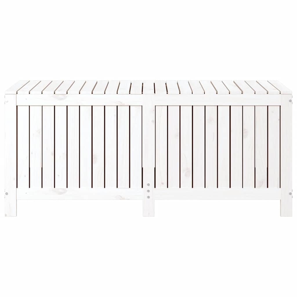 Gartentruhe Grau 76x42,5x54 cm Massivholz Kiefer