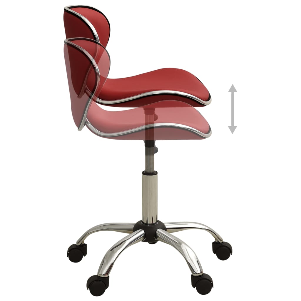 Friseur Rollhocker Rot