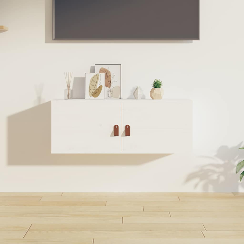 Wandschrank 80x30x30 cm Massivholz Kiefer