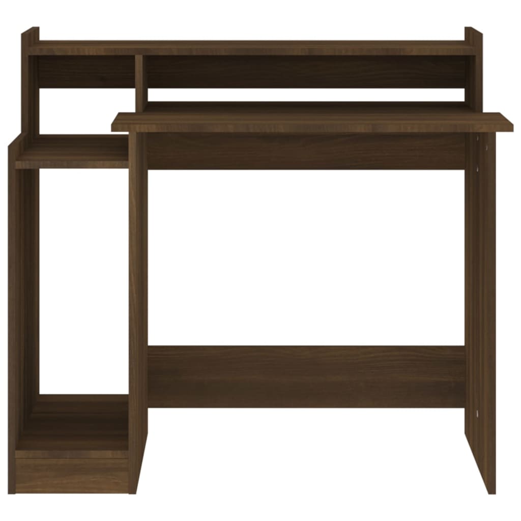 Schreibtisch mit LEDs Weiß 97x45x90 cm Holzwerkstoff