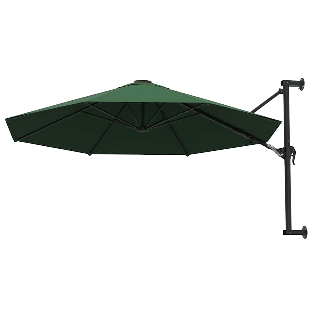 Sonnenschirm zur Wandmontage mit Metall-Mast 300 cm Sandweiß