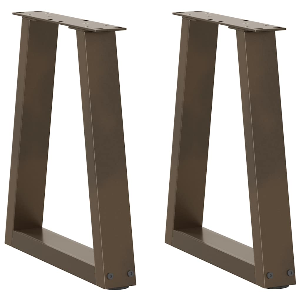 Couchtischbeine V-Form 2 Stück Schwarz 30x(30-31,3) cm Stahl