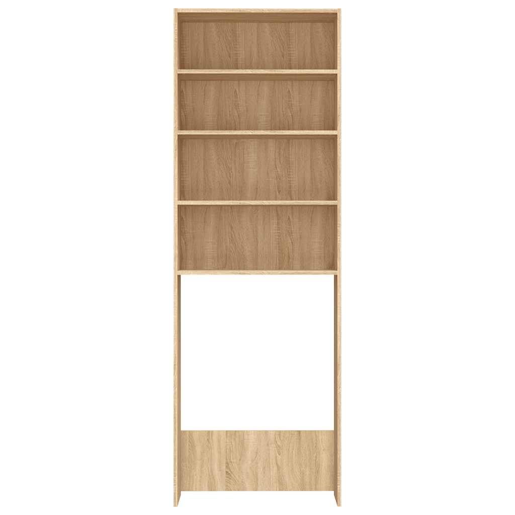 Waschmaschinenschrank Weiß 64x24x190 cm
