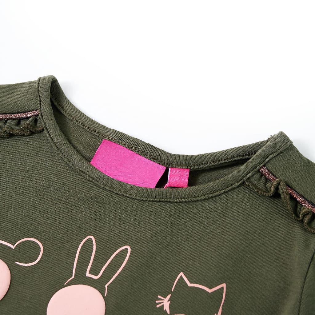 Kinder-Langarmshirt Marineblau 116
