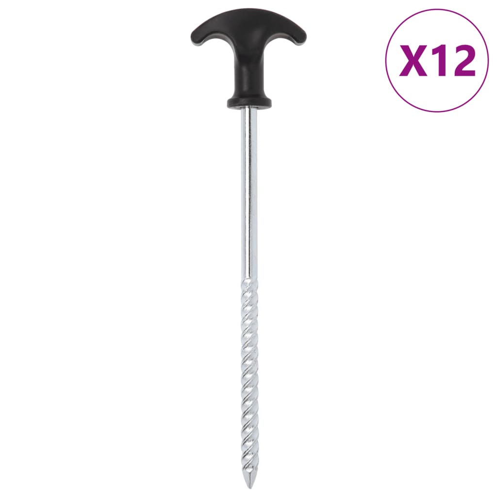 Zeltheringe 24 Stk. 17 cm Ø7 mm Verzinkter Stahl