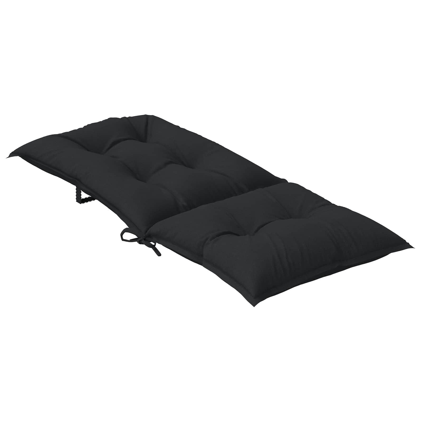 Hochlehner-Auflagen 2 Stk. Melange Anthrazit 120x50x7cm Stoff