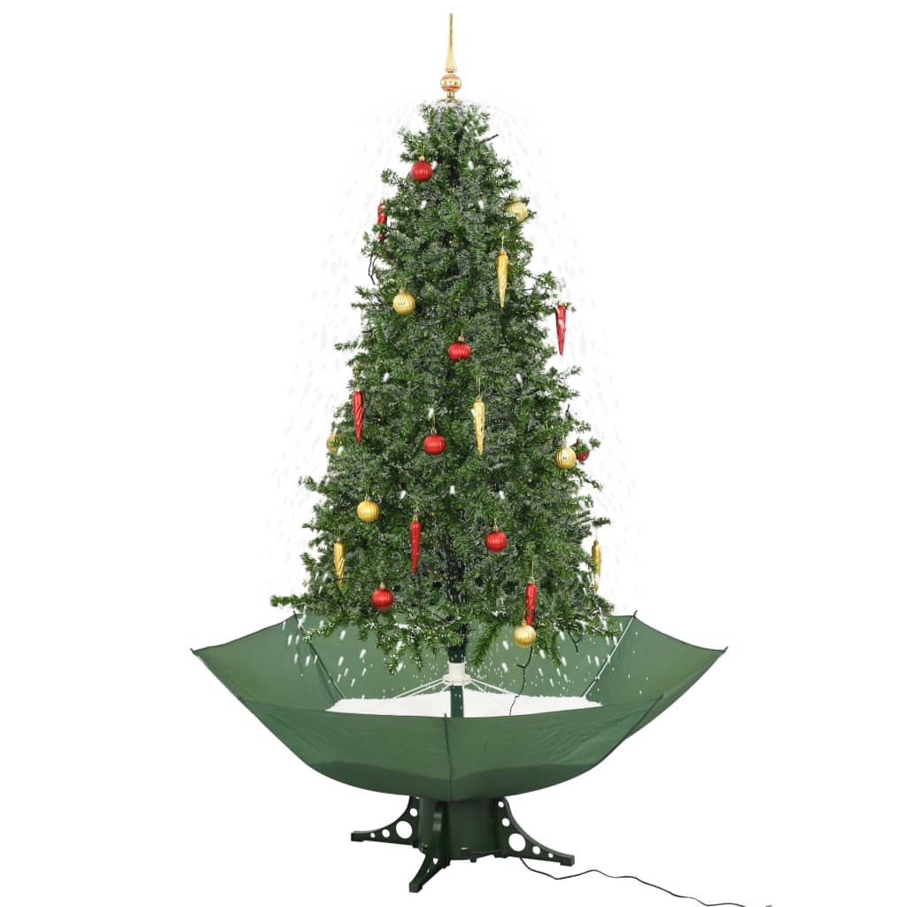 Schneiender Weihnachtsbaum mit Schirmfuß Grün 75 cm