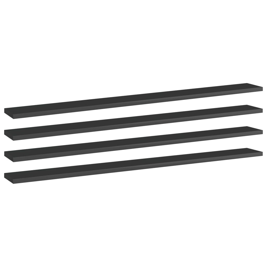 Bücherregal-Bretter 4 Stk. Weiß 40x10x1,5 cm Holzwerkstoff