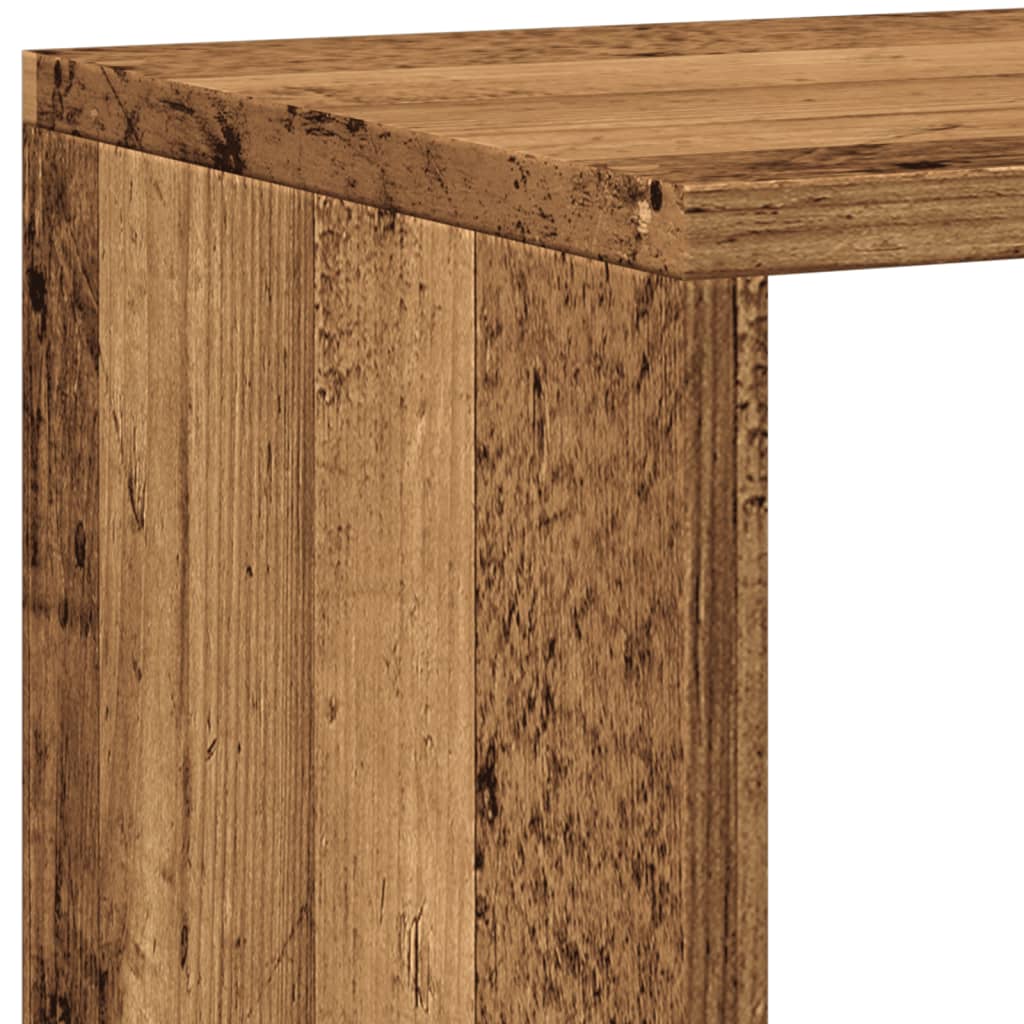 Bücherregal Weiß 137,5x29x137,5 cm Holzwerkstoff