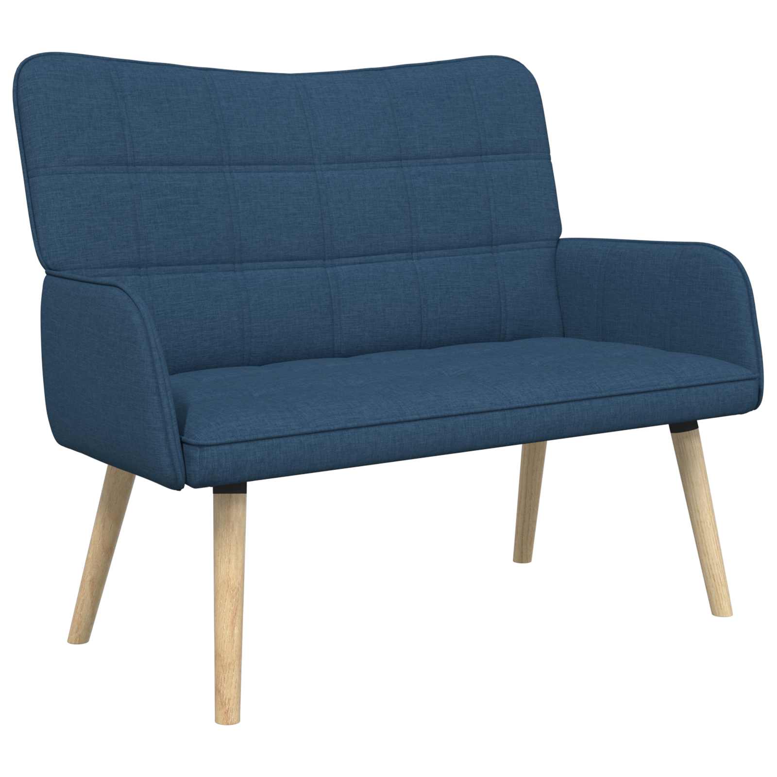 2-Sitzer Sofa Hellgrau 115 x 61 x 87 cm Stoff