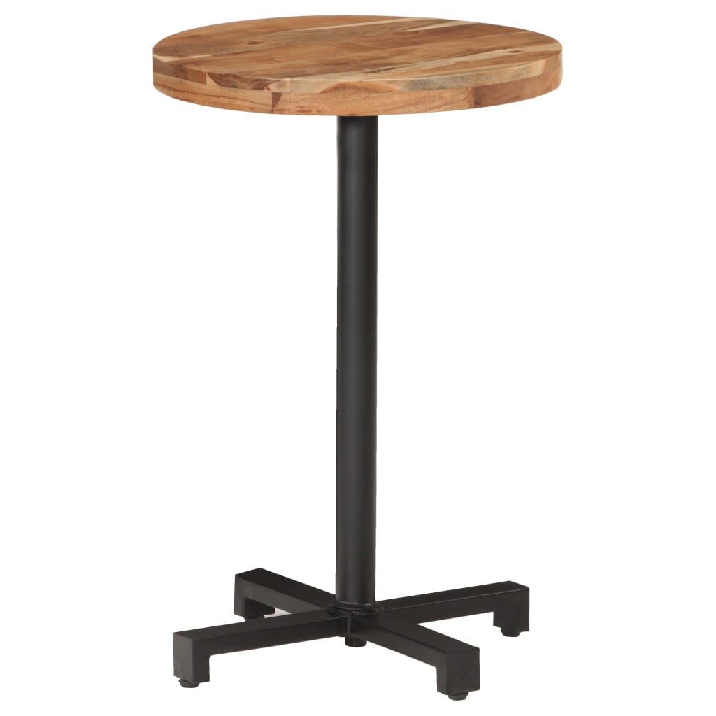 Bistrotisch Rund Ø60x75 cm Raues Mangoholz