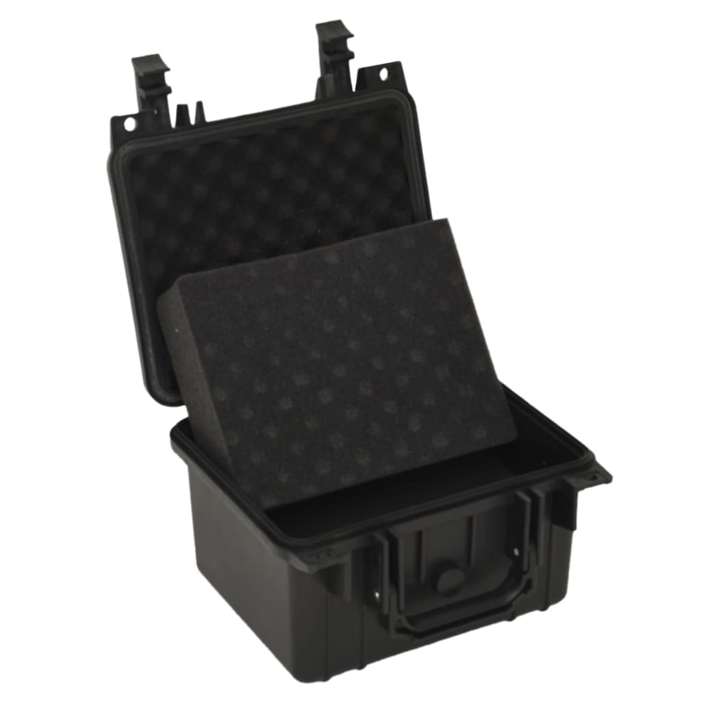 Koffer für Flugreise Tragbar Schwarz 46,5x21,5x17,5 cm PP