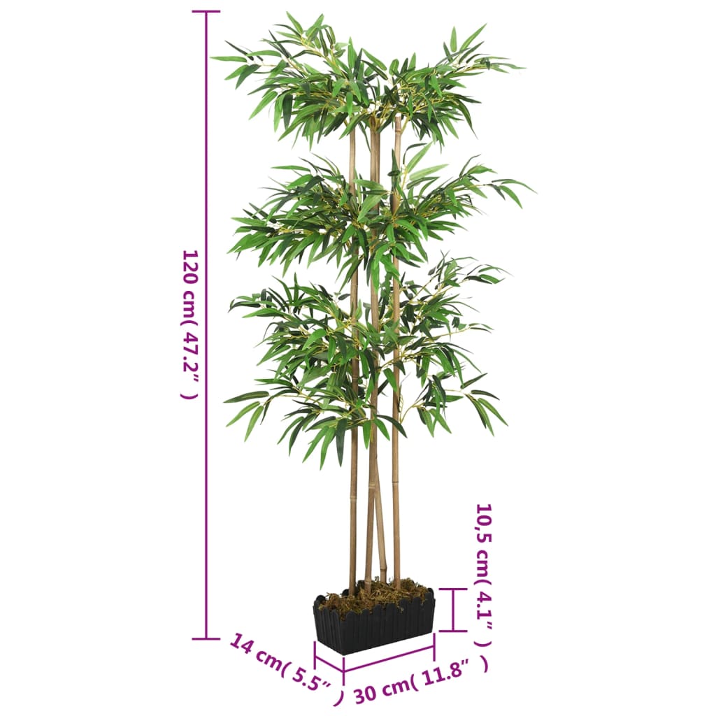 Bambusbaum Künstlich 1216 Blätter 180 cm Grün
