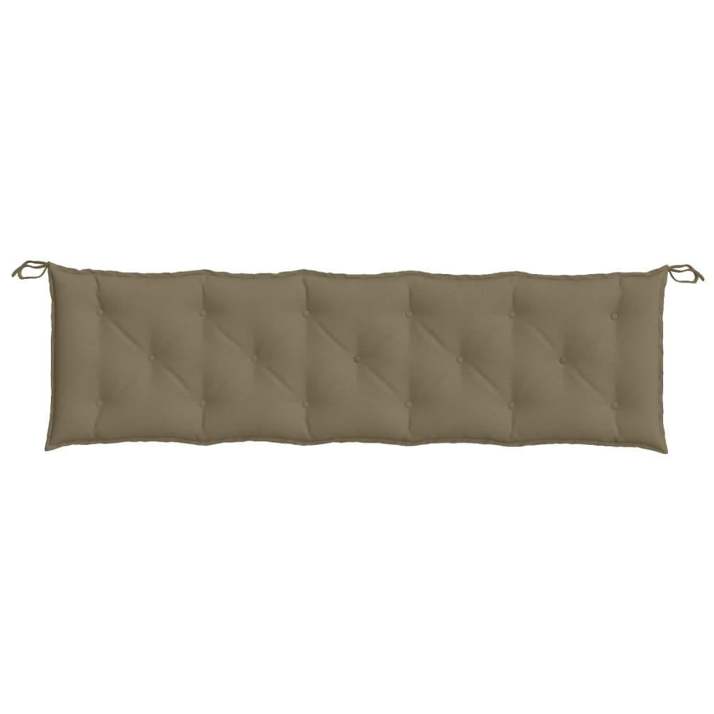 Gartenbank-Auflagen 2 Stk. Melange Anthrazit 100x50x7 cm Stoff