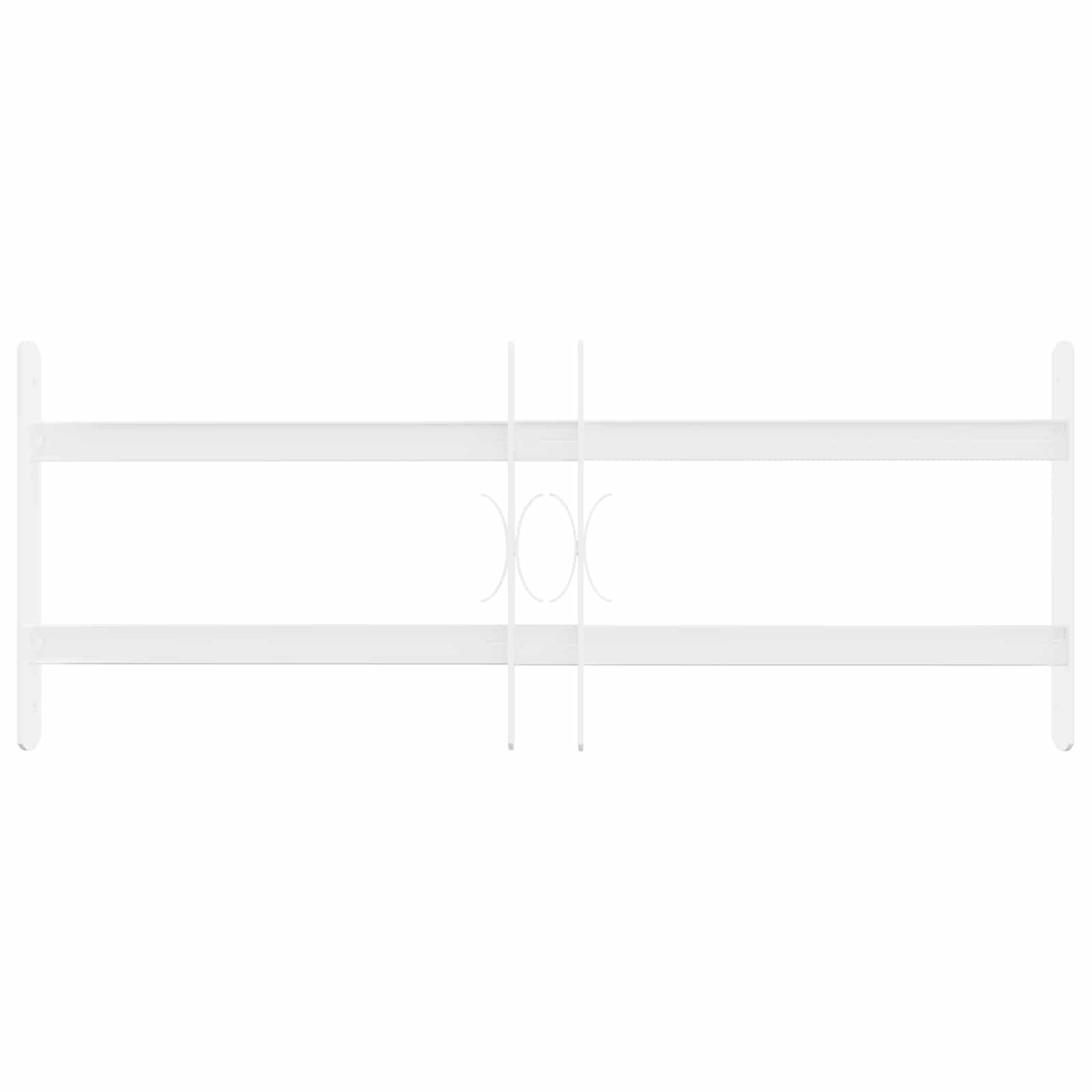 Sicherheitsgitter für Fenster mit 2 Querstangen 43-74 cm