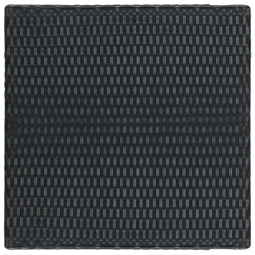 Garten-Bartisch Grau 60,5x60,5x110,5 cm Poly Rattan