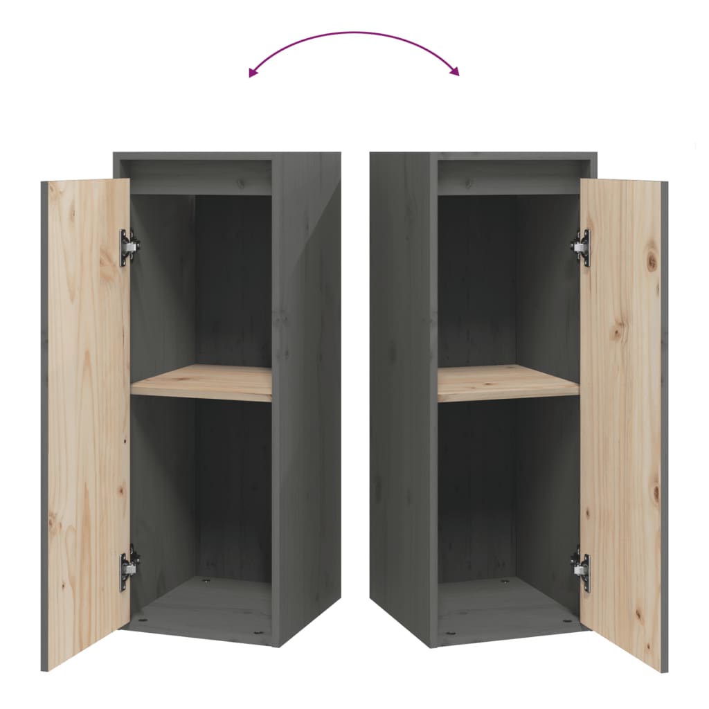 Wandschrank 30x30x80 cm Massivholz Kiefer