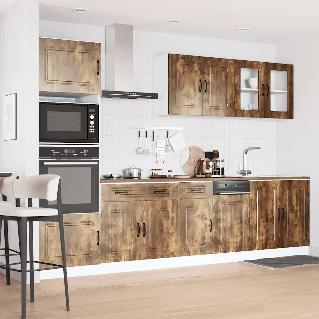 7-tlg. Küchenschrank-Set Kalmar Weiß Holzwerkstoff