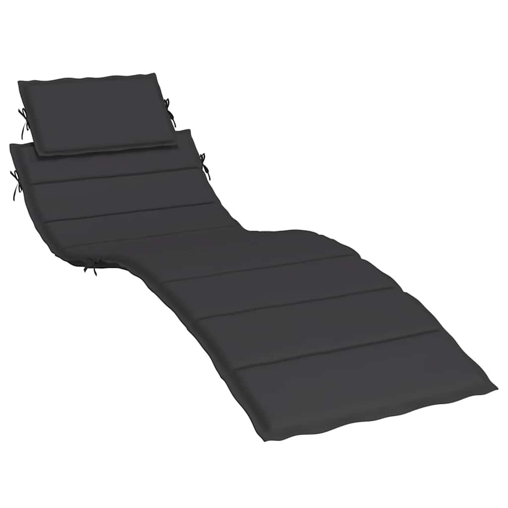 Sonnenliegen-Auflage Grau 186x58x4 cm Oxford-Gewebe