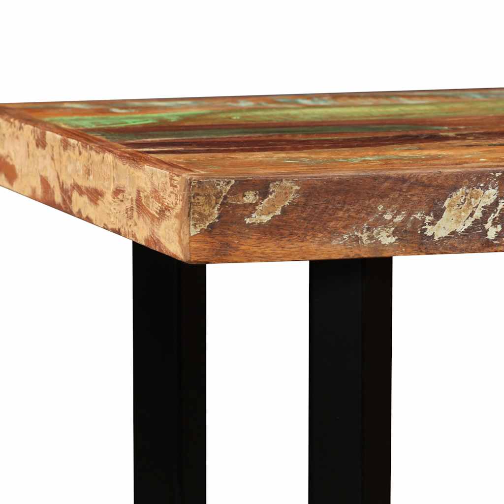 3-tlg. Bar-Set Altholz Massiv, Echtleder und Canvas