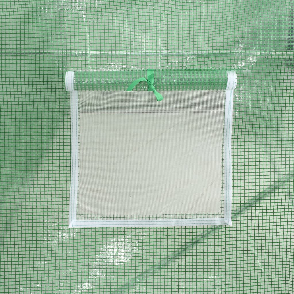 Gewächshaus mit Stahlrahmen Weiß 8 m² 4x2x2 m