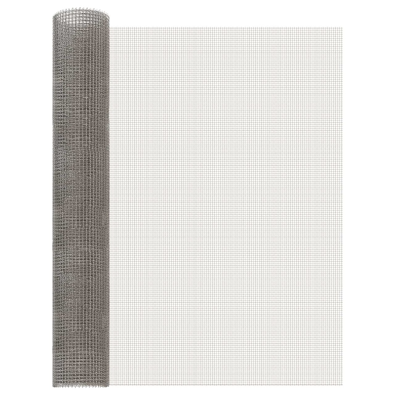 Mesh Bildschirm 20 x 500 cm 20 Mesh Edelstahl 201 Silber
