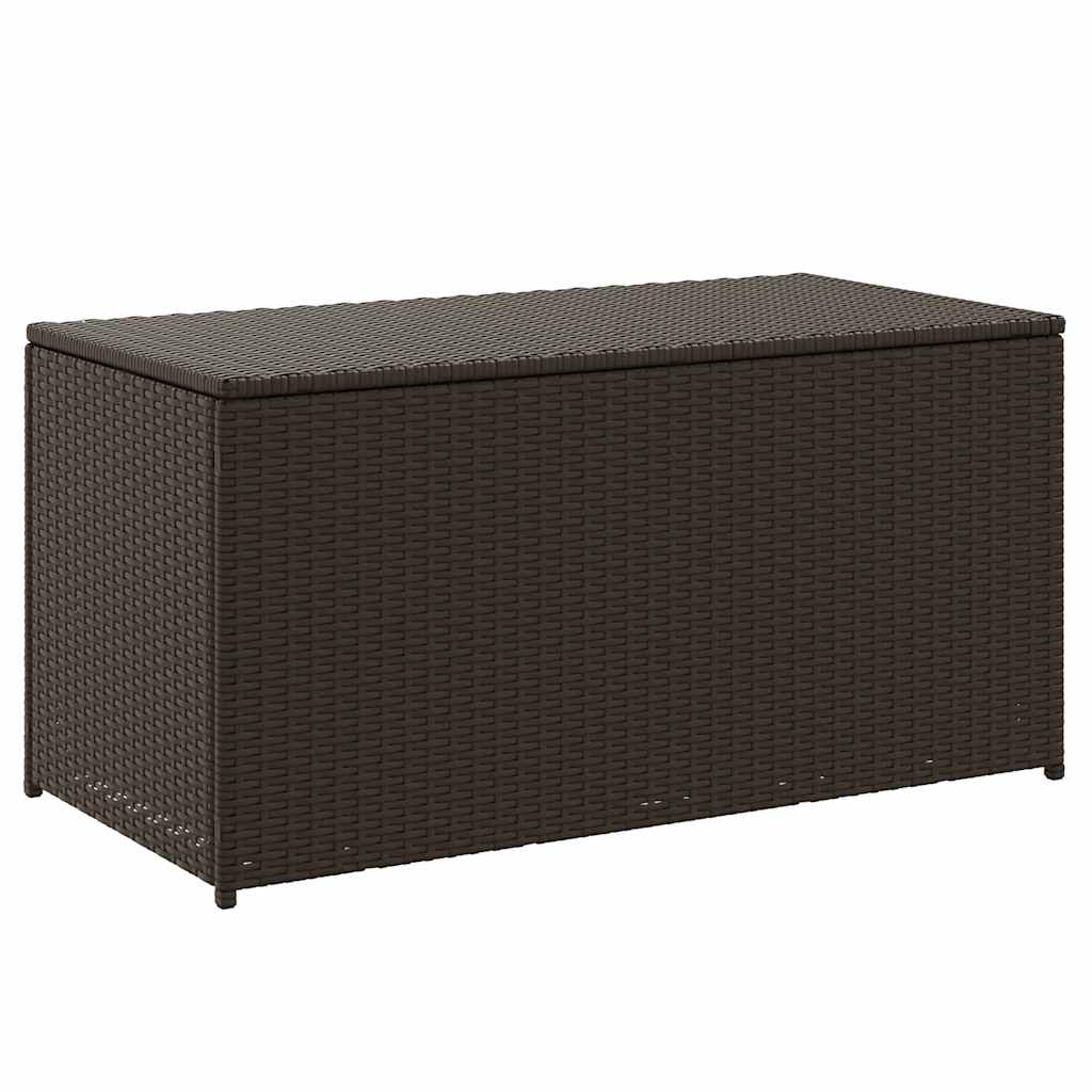 Gartentruhe Schwarz 283L Poly Rattan