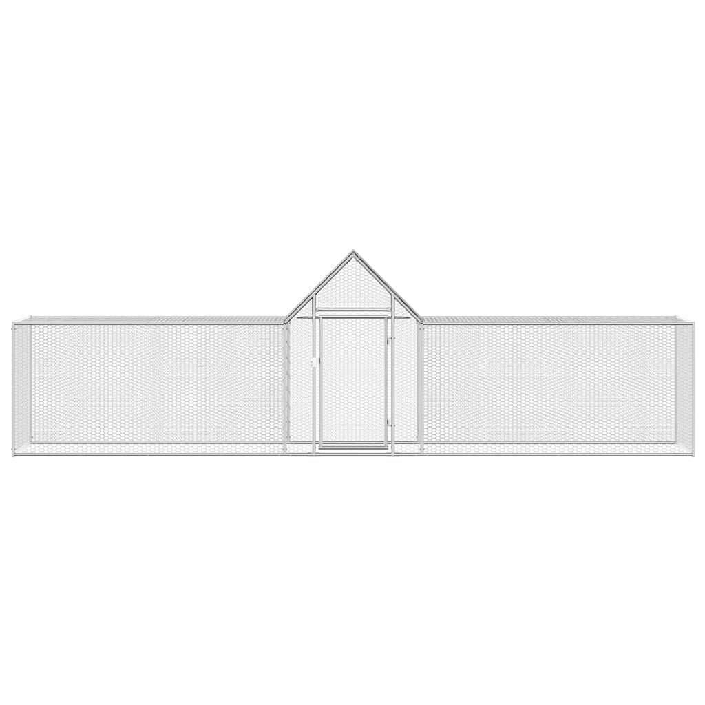 Hühnerstall 3x1x1,5 m Verzinkter Stahl