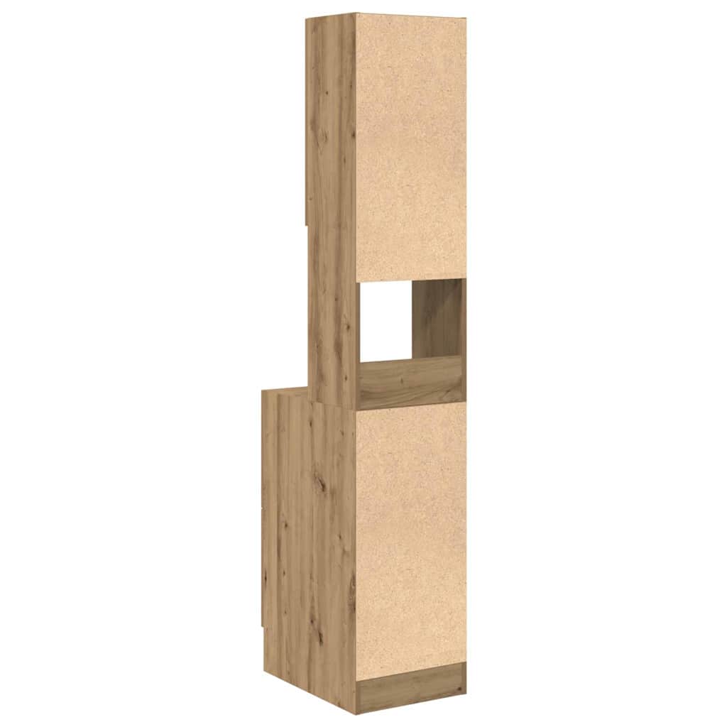 Küchenschrank Weiß 60x50x180 cm Holzwerkstoff