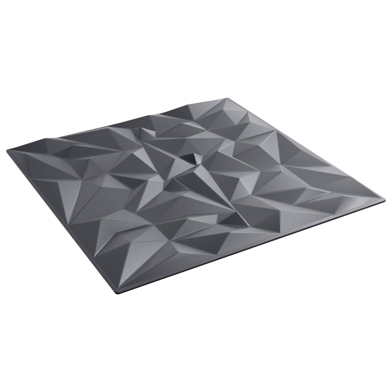 Wandpaneele 12 pcs Diamant Weiß 50 x 50 cm XPS Schaum