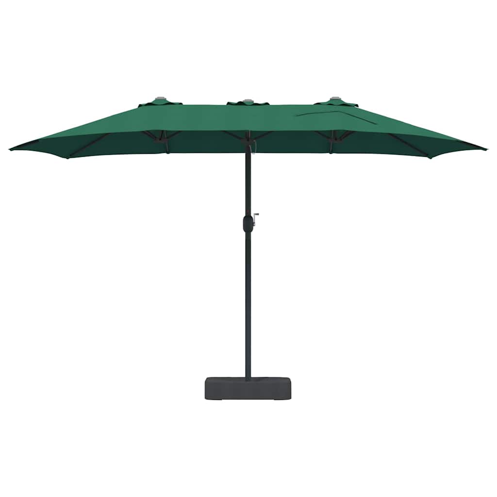 Garten-Sonnenschirm Sand 385 x 209 x 244 cm Polyester und Stahl