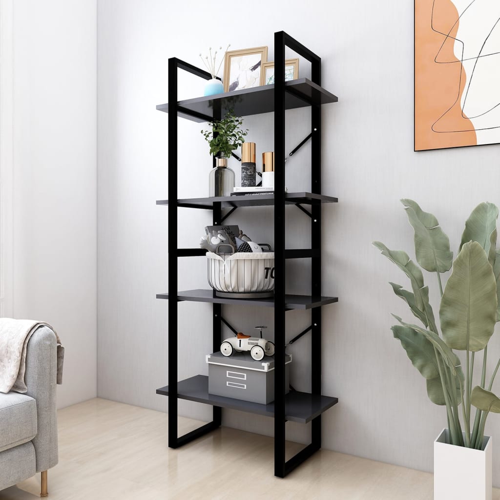Bücherregal 2 Fächer Weiß 60x30x70 cm Holzwerkstoff