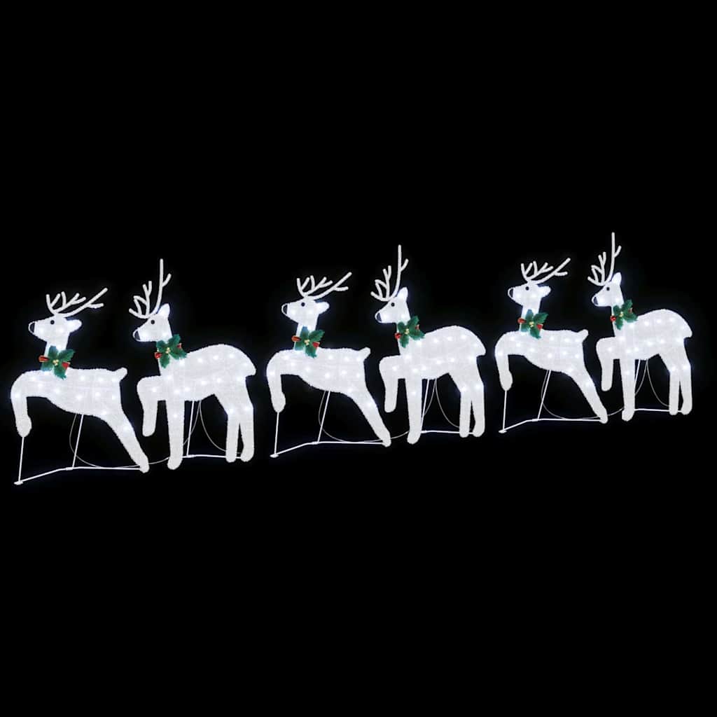 LED Rentiere 4 pcs Gold Stoff
