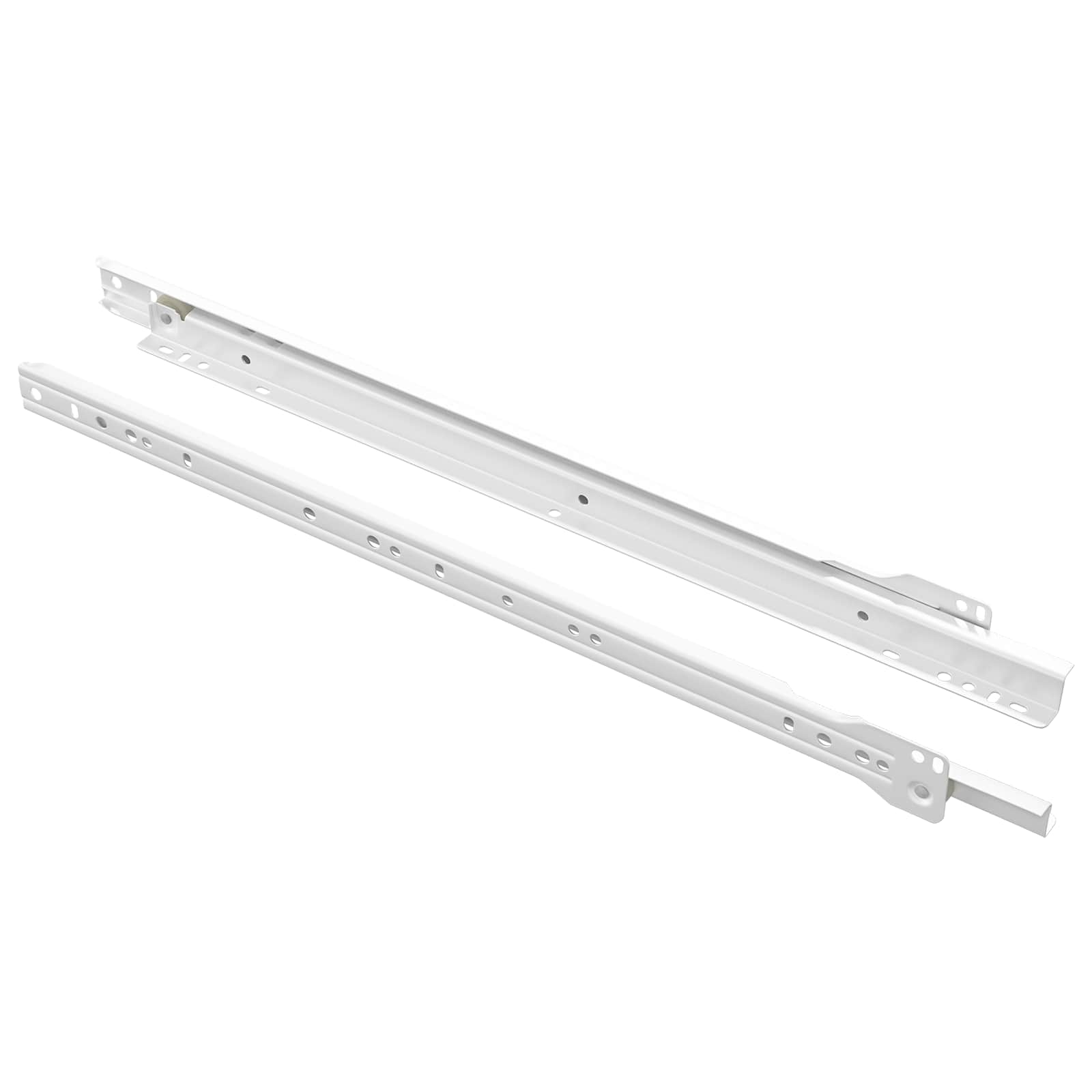 Schubladenschiene 2 pcs Weiß 250 mm Stahl